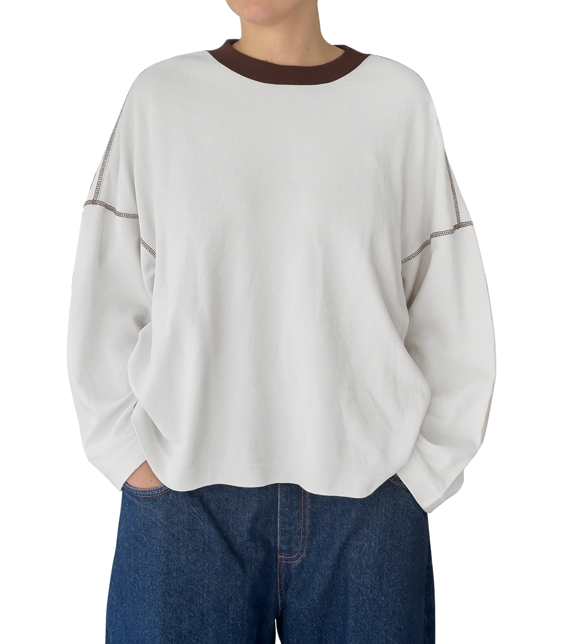 long sleeve helium t shirt in light