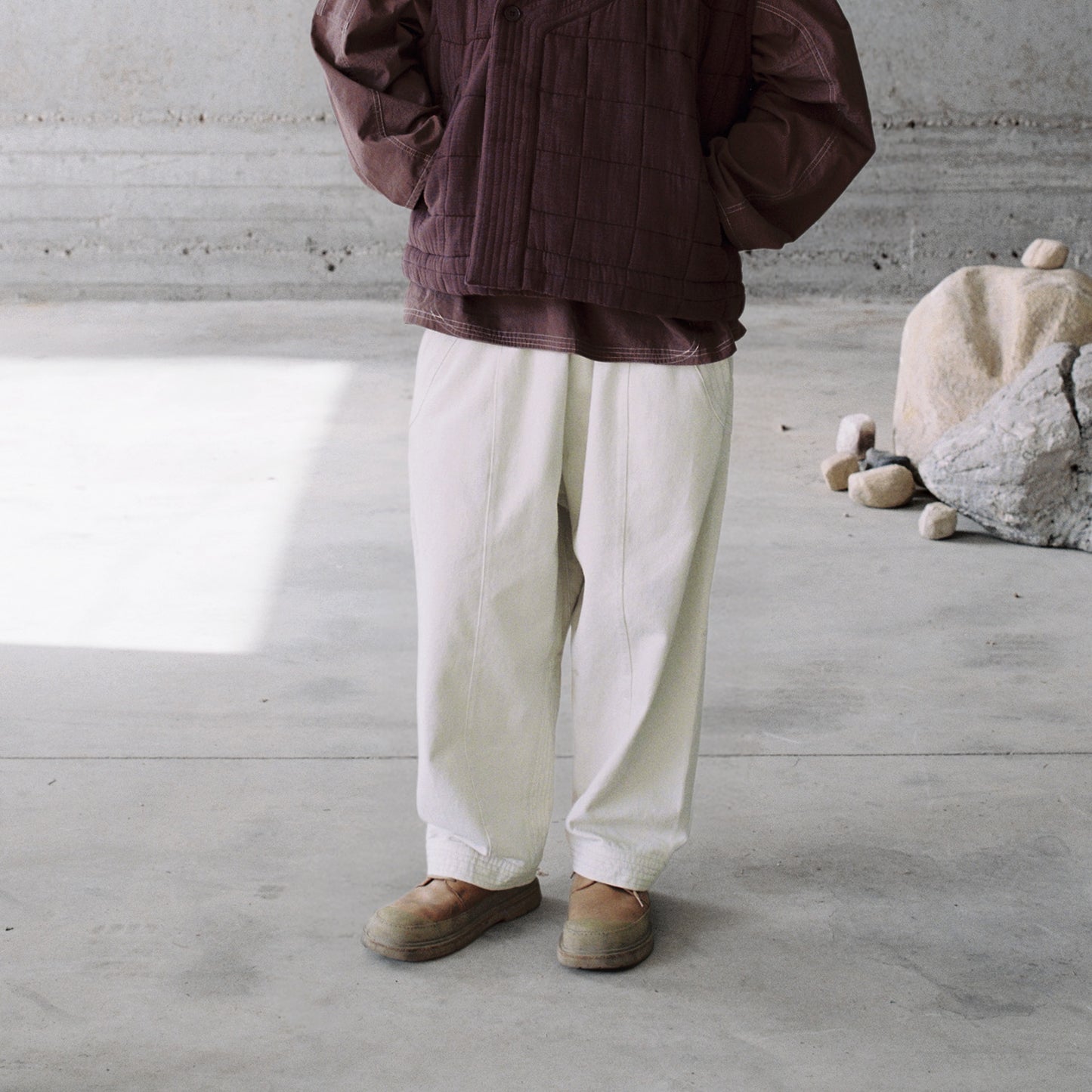 cosmos pants in light green