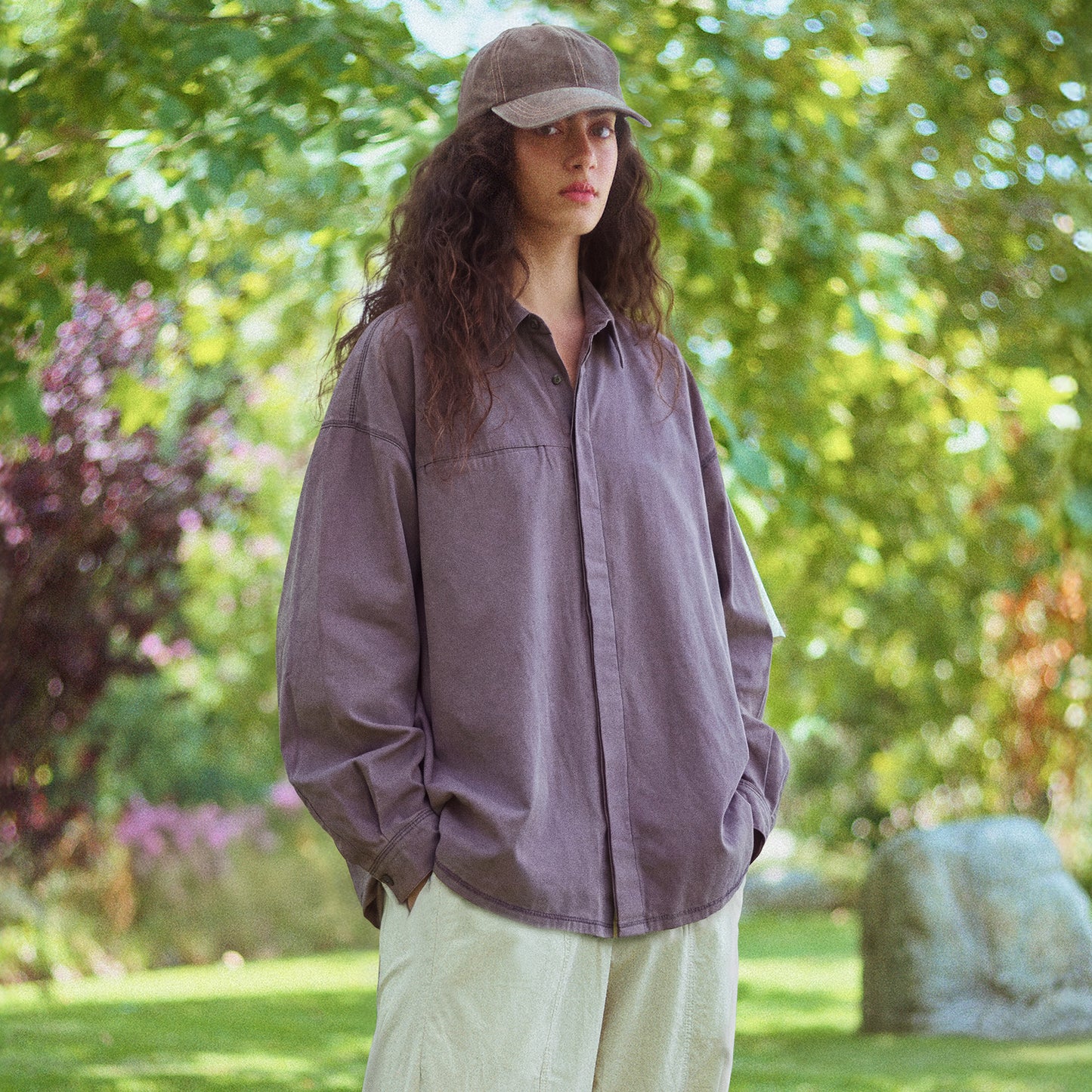 long sleeve helium shirt in dark