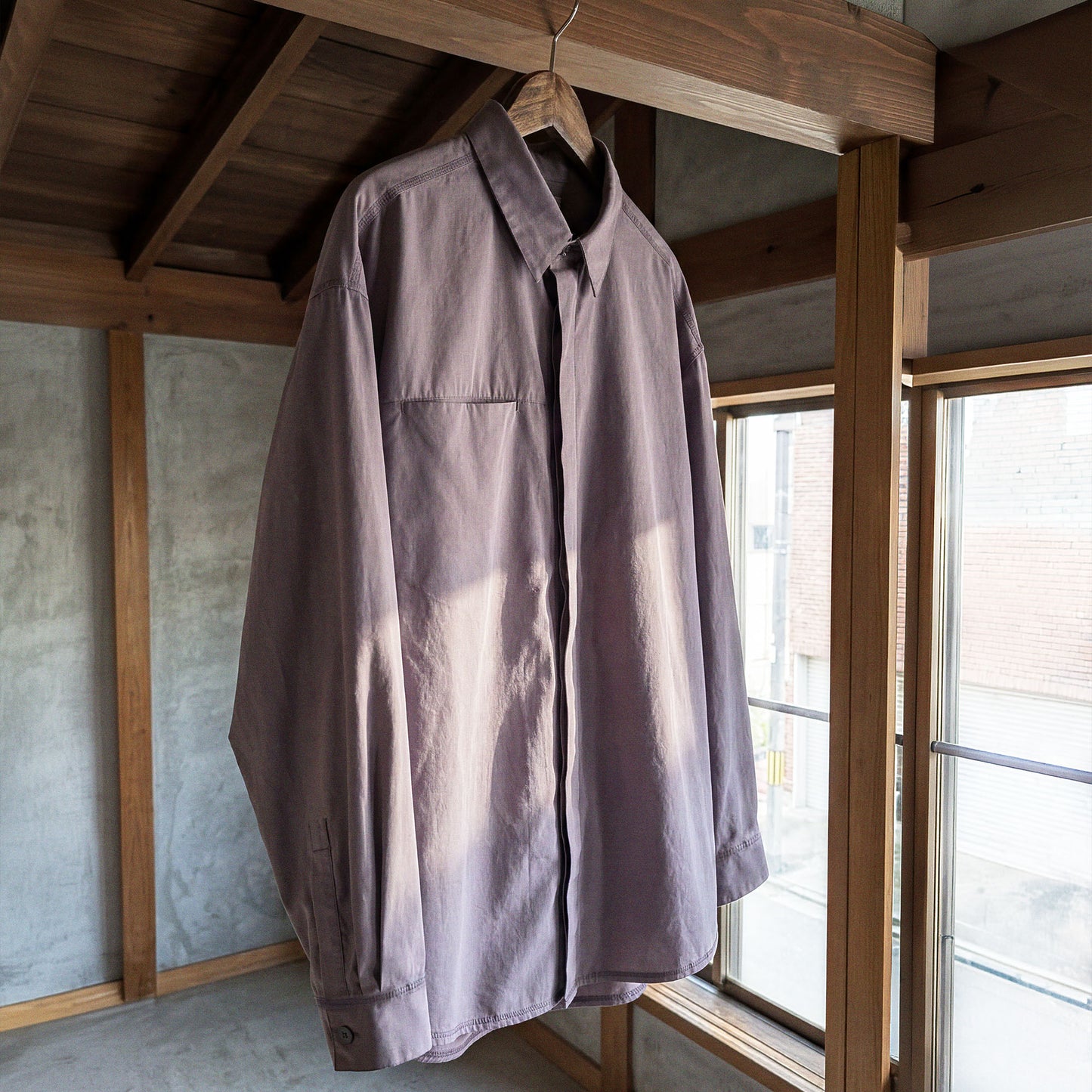 long sleeve helium shirt in dark