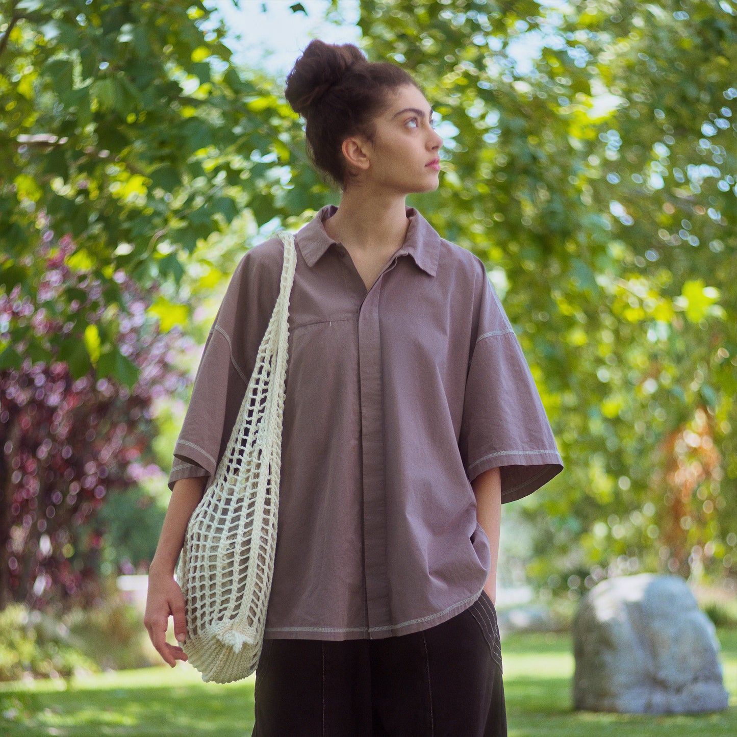 short sleeve helium shirt in dark