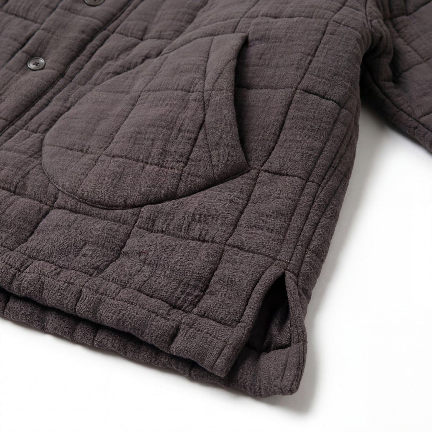 nook quilted jacket in dark
