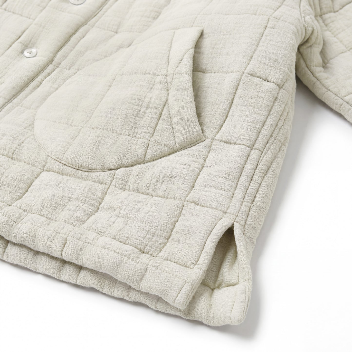nook quilted jacket in light