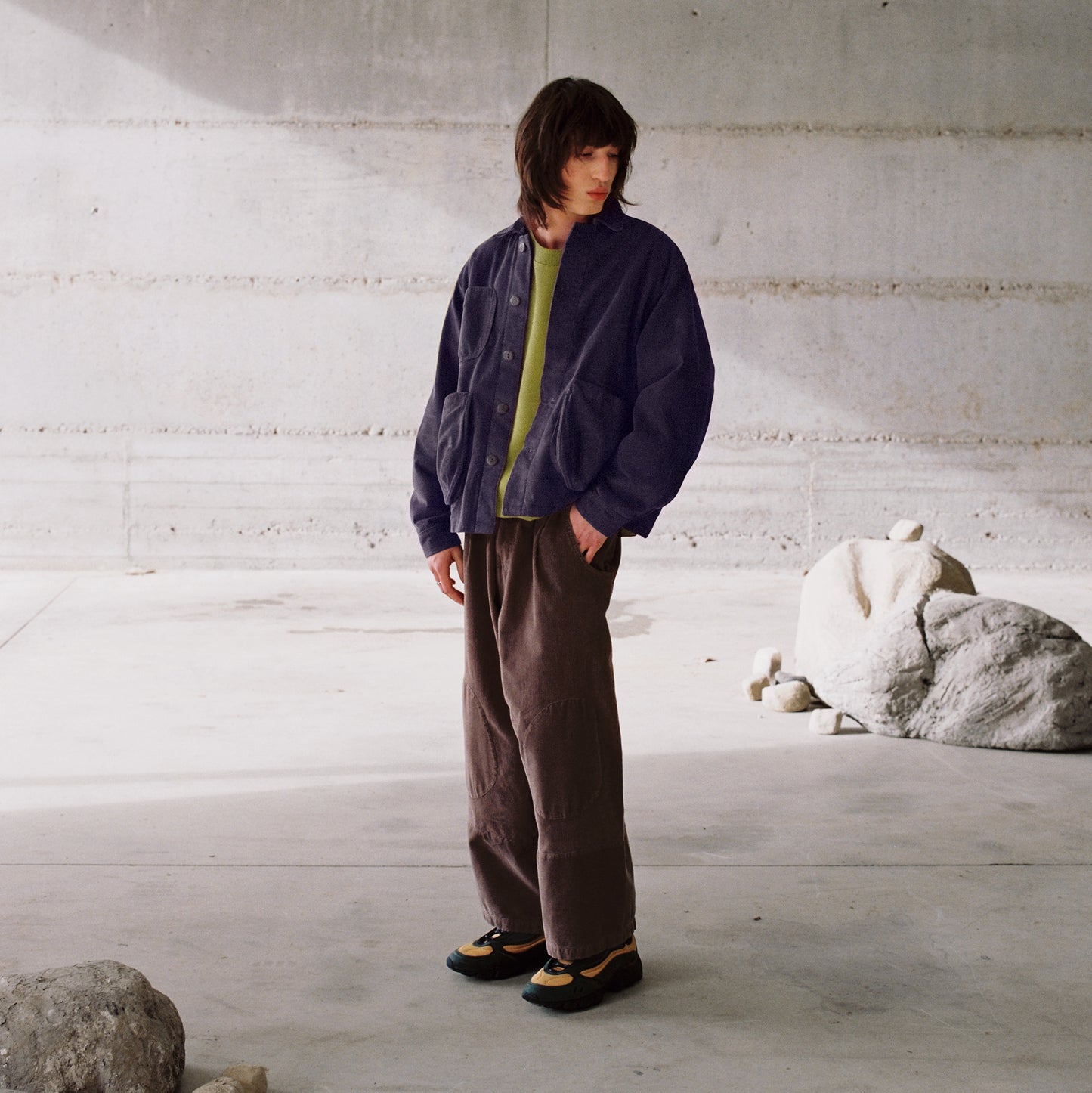pebble jacket in dark blue