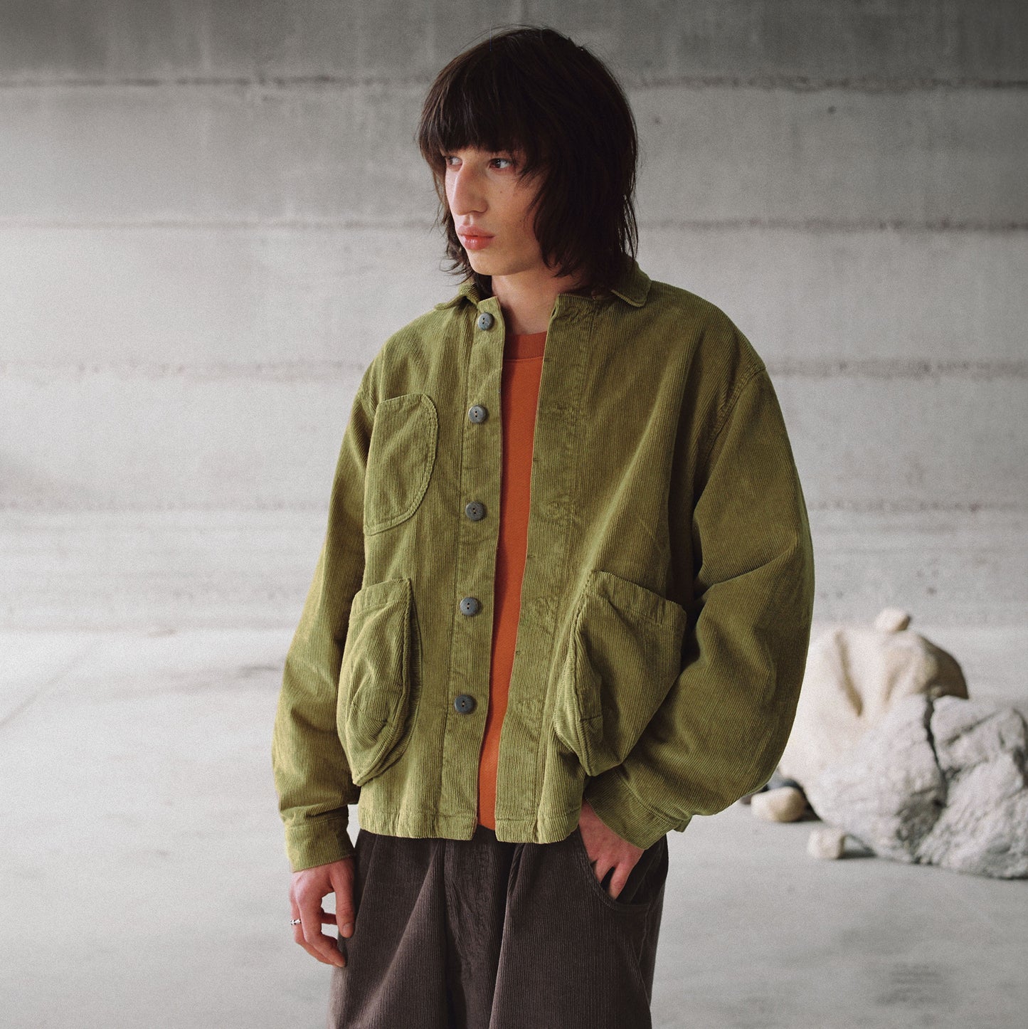 pebble jacket in moss