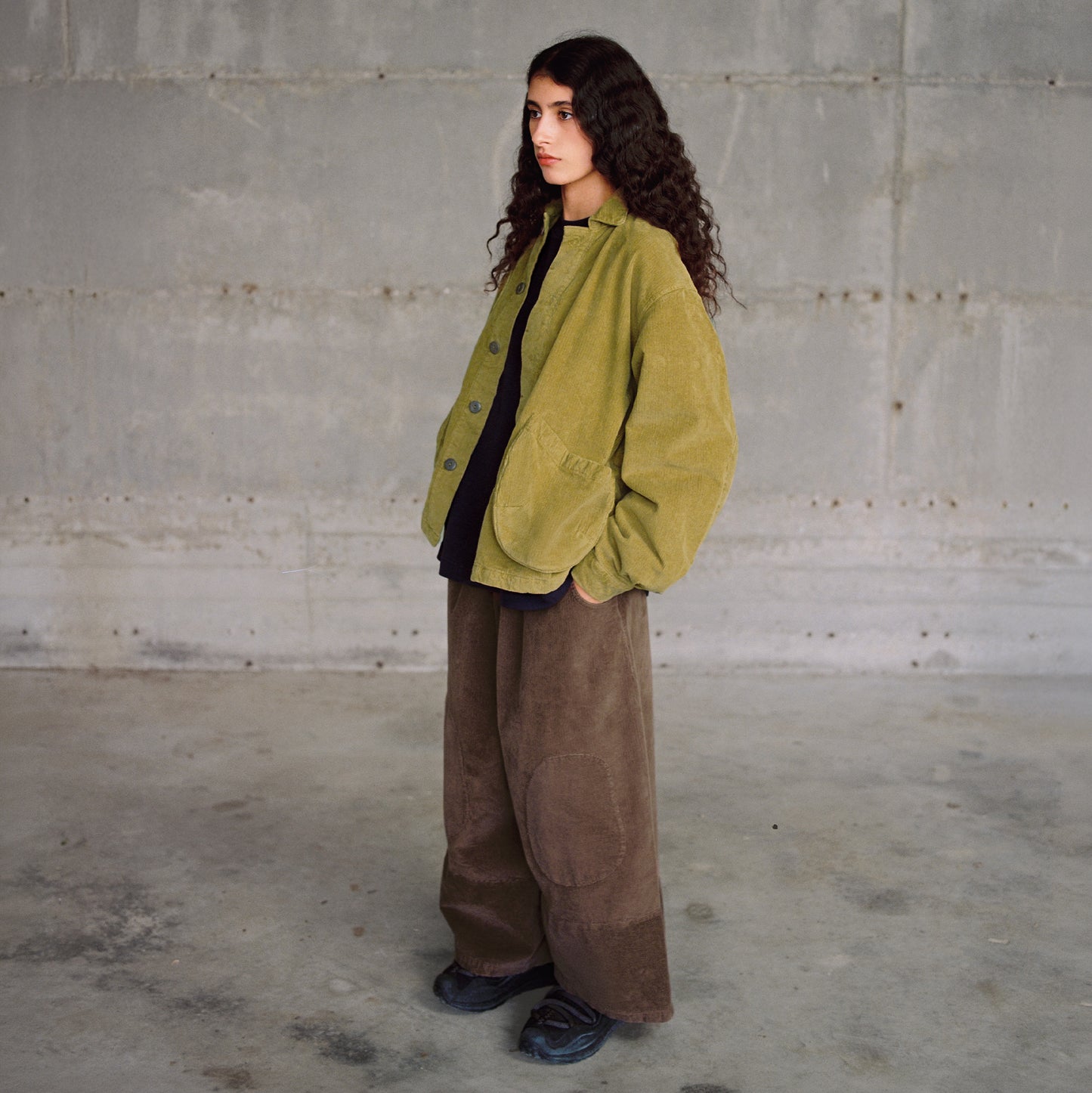 pebble jacket in moss