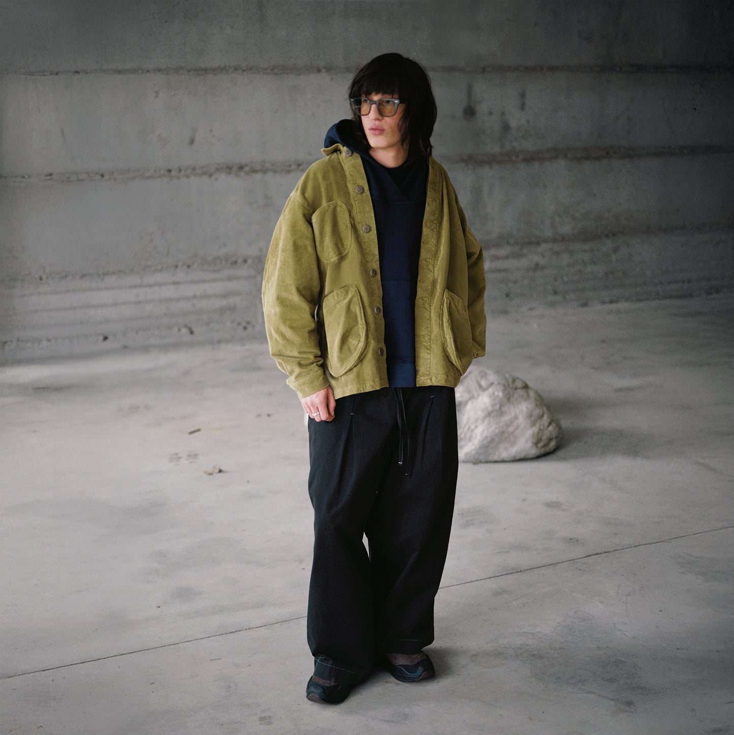 pebble jacket in moss