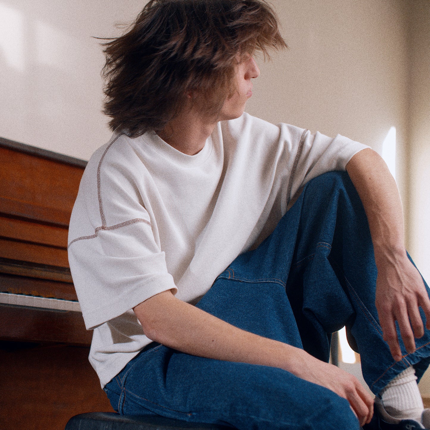 helium t shirt in light