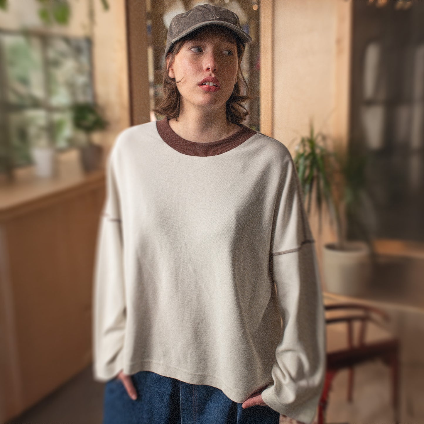 long sleeve helium t shirt in light